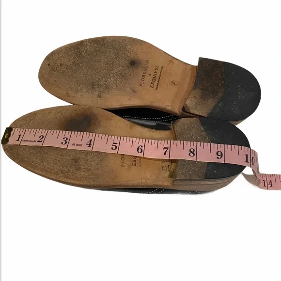 FLORSHEIM x ESQUIVEL Black Leather Oxford Shoes 6 $600